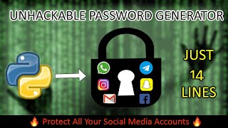 Random Password Generator || python projects for beginners || Project Maker