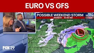 Philadelphia weather: models still saying different things