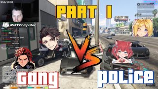 【VCR GTA3】Car Chase : RPR vs Karubi And Aki Ft. Hanabi Part 1【Multiple POV】【Eng Sub】