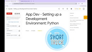 App Dev - Setting up a Development Environment: Python || #qwiklabs #coursera [With Explanation🗣️]