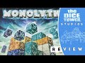 Monolyth Review:  Spelled with a “Y”, but not where you think