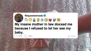 My insane mother in law doxxed me because I refused to let her see my baby #shorts