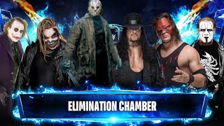 Undertaker vs Kane vs Sting vs Jason vs Bray Wyatt vs Joker - WWE 2K24 - Elimination Chamber