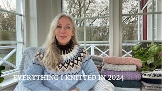 A knitting episode (22): Everything I knitted in 2024 | round-up \u0026 reflections (incl. San sweater)