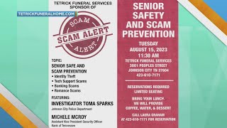 Tetrick funeral service to host "Scam Alert" seminar for Seniors