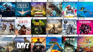 Top 20 Best OPEN WORLD SURVIVAL Games for PS5 (2024)