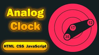 ASMR Programming - Triangulate Analog Clock Using HTML CSS & JavaScript - No Talking