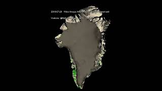 #Greenland 's Pristine Wilderness: An Arctic Odyssey. #Satellite #timelapse from 2000 to 2023.