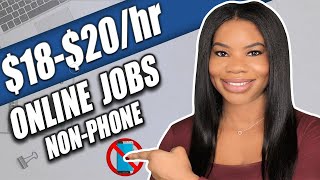 🏃🏾‍♀️ *APPLY ASAP!!* $18-$20/hr NON-PHONE Data Entry Online Work-From-Home Jobs!