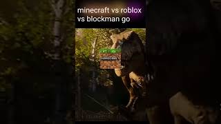 Minecraft vs Roblox vs BlockmanGo #sigma  #blockmango  #sigma  #lion  #dogs #dinosaur  #dinosaurs #i