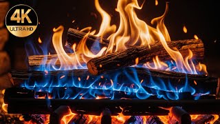 🔥 Tranquil Fire Ambience with Burning Flames for Stress Relief and Better Sleep F1