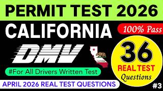 DMV Permit Test 2026 | California DMV Test Study Guide #cadmv DMV permit test Study guide 2026