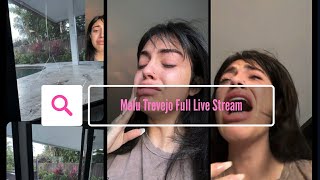 Malu Trevejo Crying in tears because her house got robbed Full Live Stream #malutrevejo
