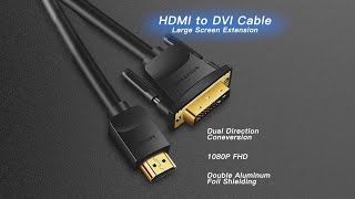 VENTION Bi-directional HDMI to DVI Male to Male cable ABF