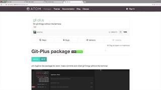 Atom Editor Tutorial - Git Plus [26/32]