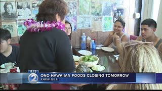 Ono Hawaiian Foods says aloha, mahalo after 57 years