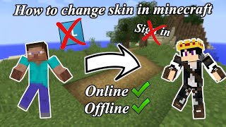 How to change skin in minecraft tlauncher online/ offline | Without Sign in | Minecraft Tlauncher