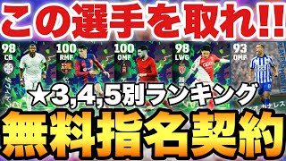 【超絶必見】1位2位SS級!!無料指名契約おすすめ選手ランキング!!マッチパスのソボスライも超強い!!【eFootballアプリ2024/イーフト】