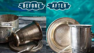 How to Clean \u0026 Shine Silver at Home | Easy way to clean silver kitchenware