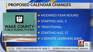 Proposed calendar changes for WCPSS