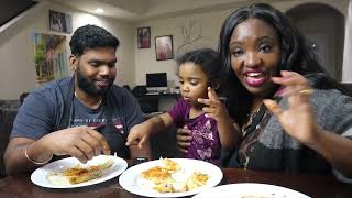 My Congolese  WIFE making SOUTH INDIAN Veechu Parotta| Malabar Parotta |Chicken Gravy| Kozhi Kulambu