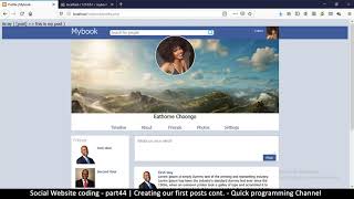 Social Website from scratch - Part 44 - Creating a post continued | OOP PHP with MYSQL Database