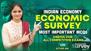 INDIAN ECONOMY (ECONOMIC SURVEY)MOST EXPECTED MCQ FOR  SSC, RRB, CRPF, DEFENCE,UPSC &ALL OTHER EXAMS