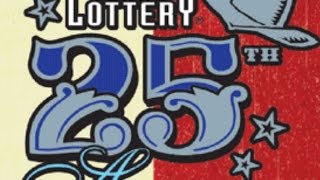 NO FIRE! $5 25TH ANNIVERSARY TEXAS LOTTERY SCRATCH OFF TICKET