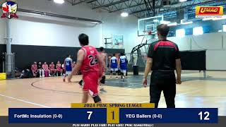 FortMc Insulation vs YEG Ballers | Masters 45+ Division | 2024 PBAC Spring League