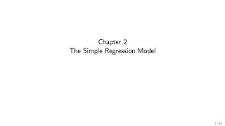 Wooldridge Econometrics for Economics BSc students Ch. 2: The Simple Regression Model