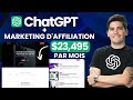 Créez un site web rentable d'affiliation marketing avec ChatGPT et WordPress (Sérieusement)