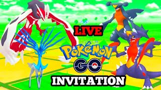 Yveltal \u0026 Xerneas And Mega Garchomp Raid Invitation | Shiny Hunting | Live Pokemon Go|@shinypokemon1