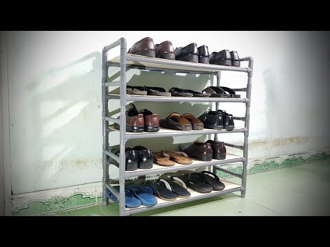 How To Make Shelves For Shoes Using PVC Pipe How To Make Shelves For Shoes Using PVC Pipe