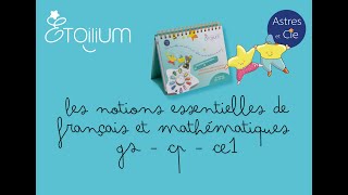 Présentation du chevalet LES NOTIONS ESSENTIELLES DE FRANÇAIS ET MATHÉMATIQUES GS-CP-CE1