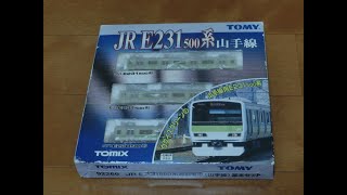 TOMIX_#92260_JR_E231系500番山手線３両_ライトLED化中古ジャンク品_走行テスト