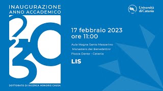 LIS - Unict 2023 - Inaugurazione 588° anno accademico