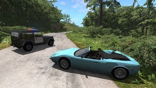 Jungle Rock Island Police Chases | BeamNG.drive