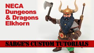 NECA Dungeons \u0026 Dragons Elkhorn Ultimate Action Figure Unboxing and Review