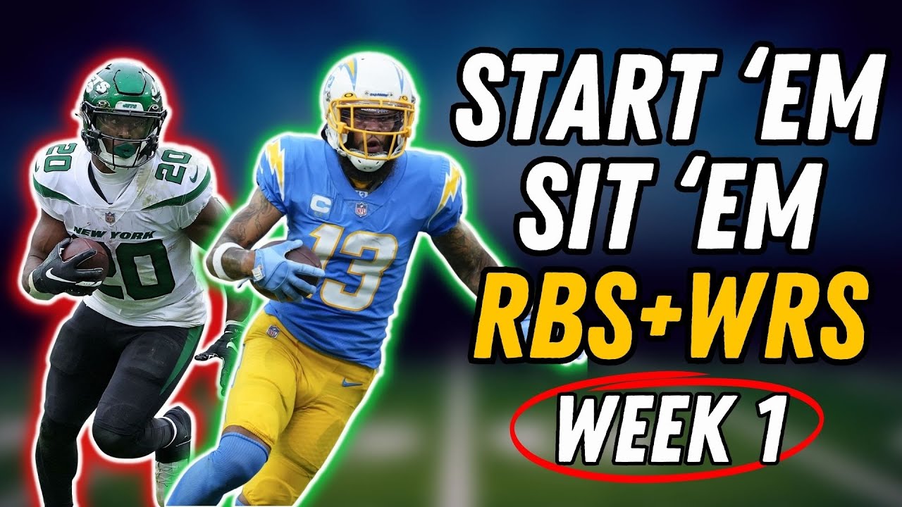 START And SIT RBs And WRs | Week 1 Fantasy Football - YouTube