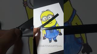 Drawing One Minions But,Full body In (X-Ray) Effect!💥 Satisfying