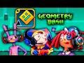 The Amazing Digital Circus Characters Play Geometry Dash