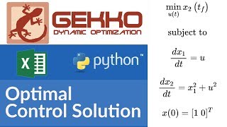 Optimal Control Solved with Excel and Python GEKKO