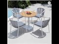 European Garden Outdoor Furniture Indoor Rope Chair aluminum patio outdoor dining table set