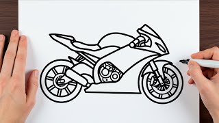 COMO DESENHAR UMA MOTO FÁCIL