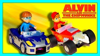 Unboxing the Alvin and the Chipmunks Racing Cars with PJ Masks Toys