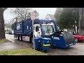 brand new curotto can garbage truck w auto cover lrs’ wet first days in waukegan