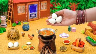 🥚Miniature Egg And Peas Egg | Indian Egg Curry | Anda Masala | Egg Matar Masala Recipe | Teeny Yummy