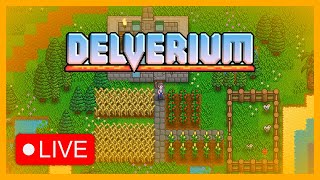 Reviewing a New 2D Survival Game! | Delverium Demo (LIVE) | Survival Demo Review and Gameplay