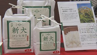 暑さに強い新米「新大コシヒカリ」店頭デビュー 買い物客も農家も試食･評価は上々　スーパーJにいがた10月10日OA