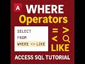 Microsoft Access SQL Operators Explained | NOT, BETWEEN, IN & NULL